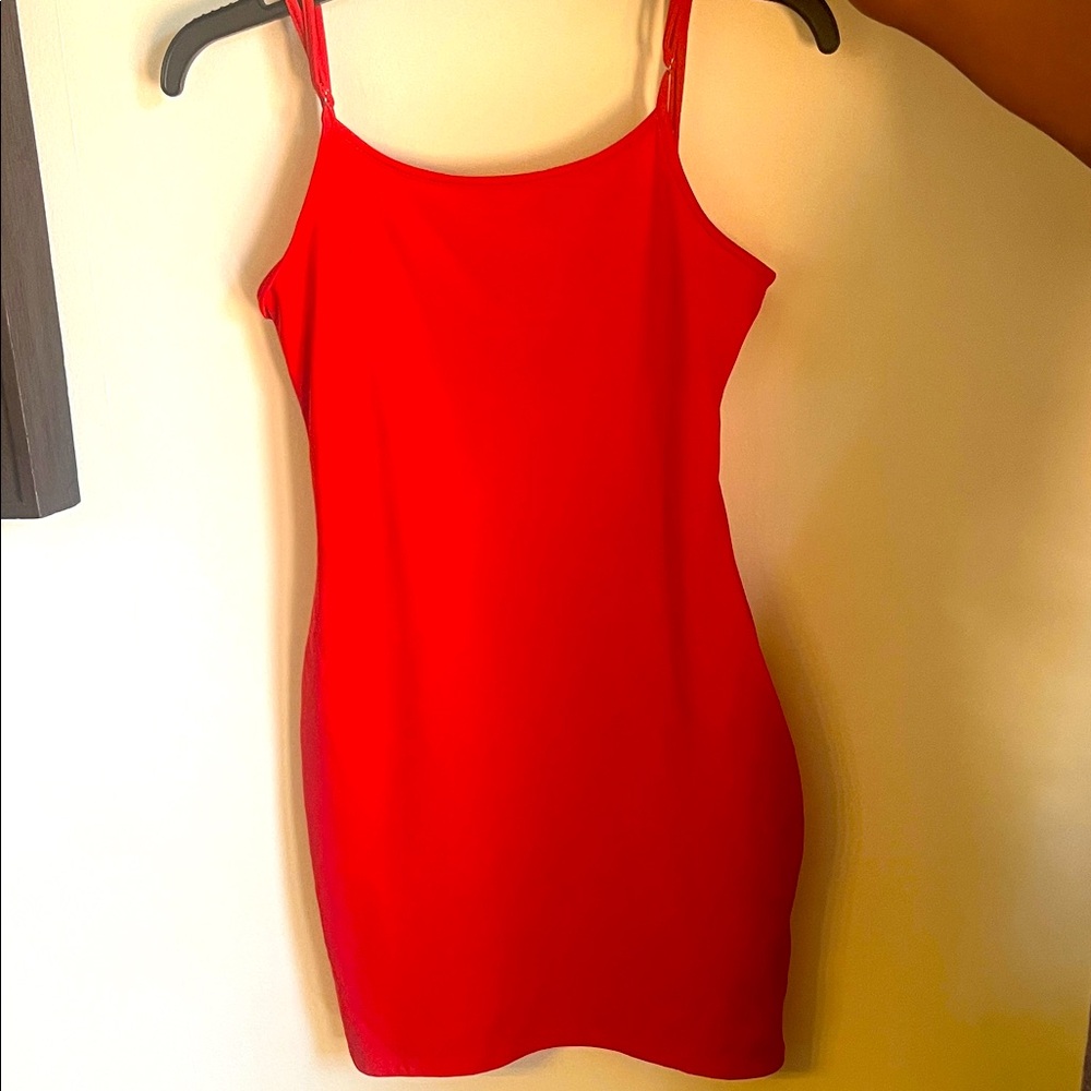 Red Sleeveless Dress